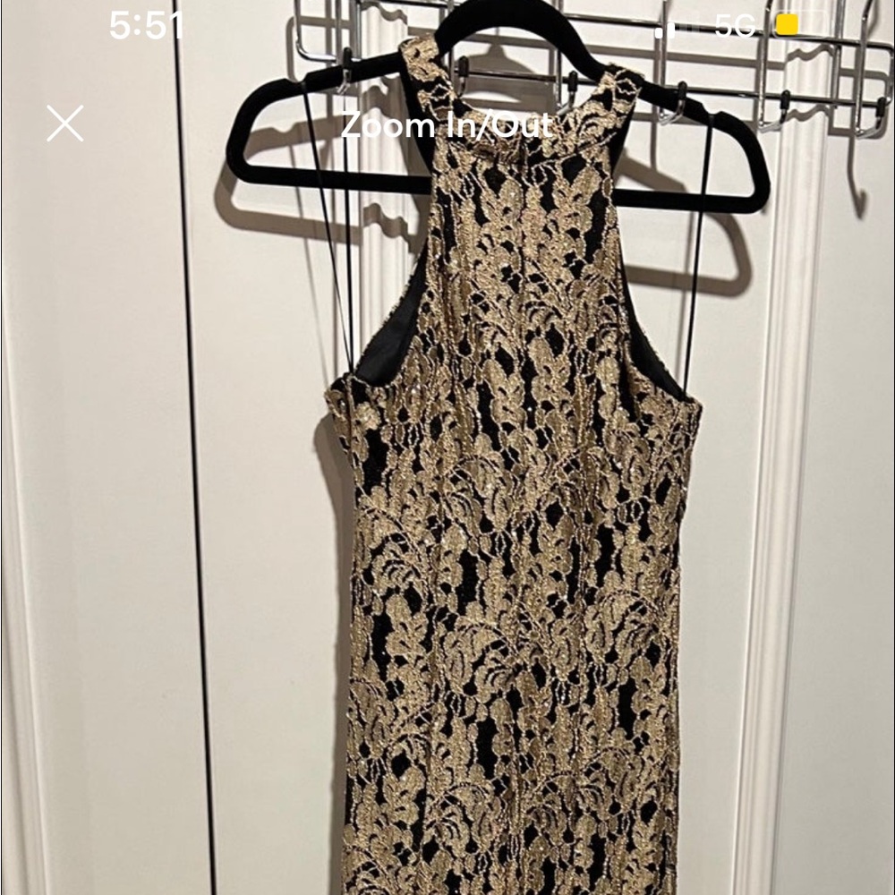 Black & gold lace elegant Gown perfect for PROM!!!